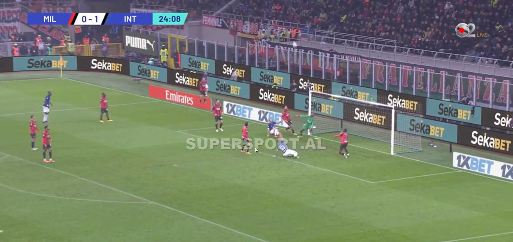 VIDEO  Super mundësi për Milan in  por Leao ndalet lehtësisht nga Sommer